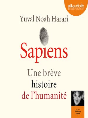 cover image of Sapiens--Une brève histoire de l'humanité